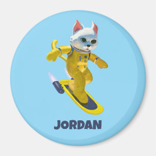 Personalised Flying Skateboard Magnet