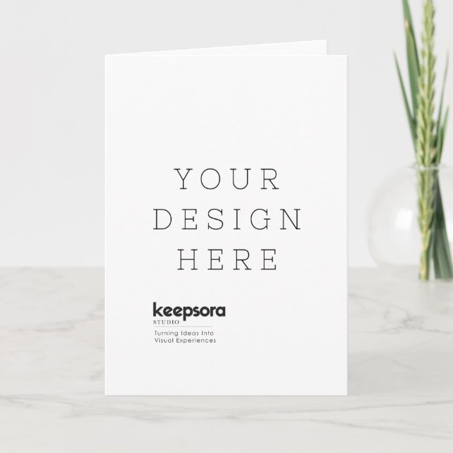 Personalised Folded Greeting Card (Front)