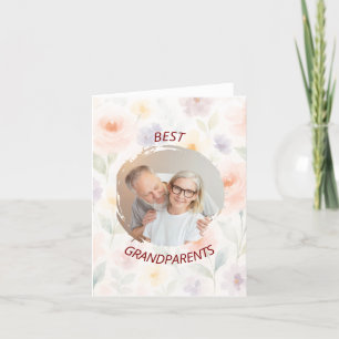 Personalised Folded Note Card   Best Grandparents 