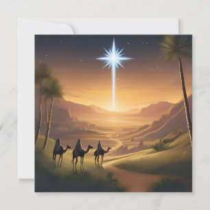 Personalised Follow the Star Know The Joy  Holiday Card