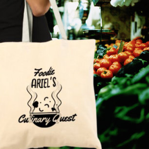 Personalised Foodie Culinary Quest Chef Cook Gift Tote Bag