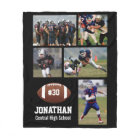 Personalised Football 5 Photo Collage Name # Team