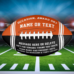 Personalised Football Ball. CHANGE COLORS American Football