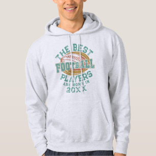 Personalised Football Birth Year Name Number Hoodie