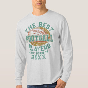 Personalised Football Birth Year Name Number T-Shirt
