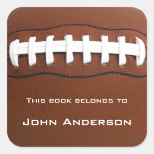 Personalised Football Bookplate Sticker