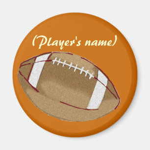 Personalised Football Button Magnet