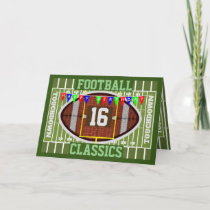 Personalised Football Classics Go Yard for Years Card