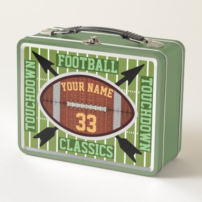Personalised Football Classics Metal Lunchbox (Front)