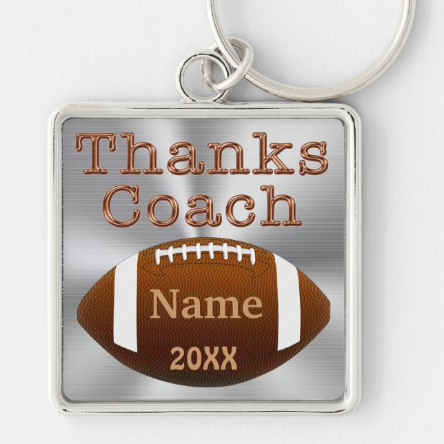 Personalised Football Coach Keychains NAME, YEAR (Front)