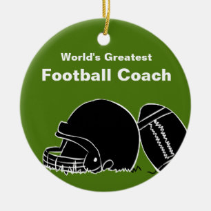 Personalised Football Coach  Ornament