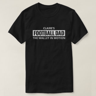Personalised Football Dad Gift for Men Custom T-Shirt