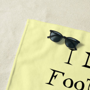 Personalised Football Design Beach Towel