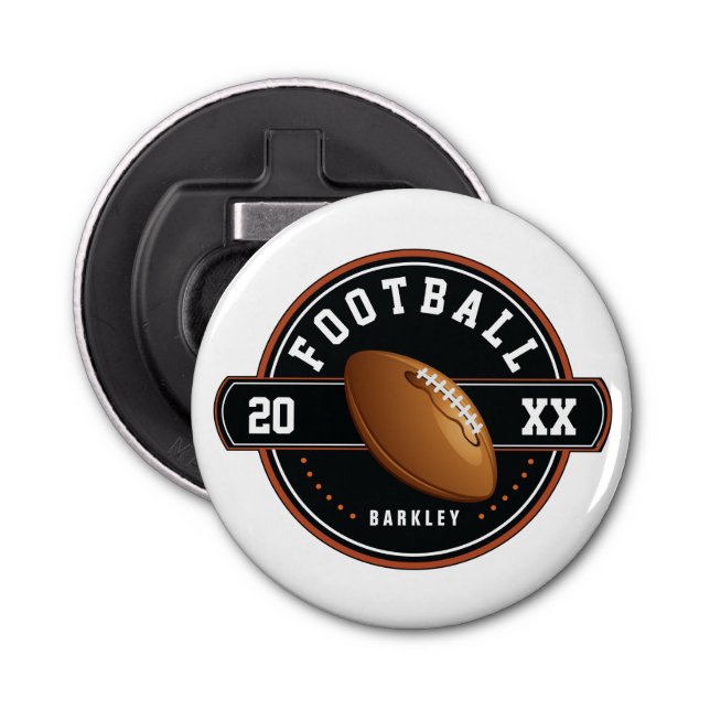 Personalised Football Design Bottle Opener (Front)