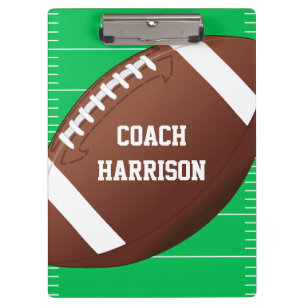 Personalised Football Fan Sports Coach Clipboard