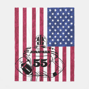 Personalised Football  Football Team ,Football  Fleece Blanket