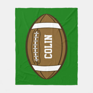 Personalised Football for Boys who love Sports Fleece Blanket