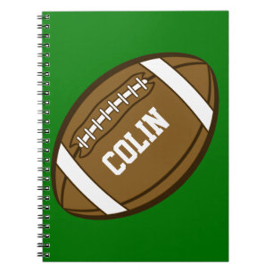Personalised Football for Boys who love Sports Notebook