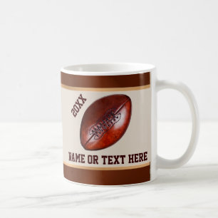 Personalised Football Gift Ideas for Boys or Coach Coffee Mug