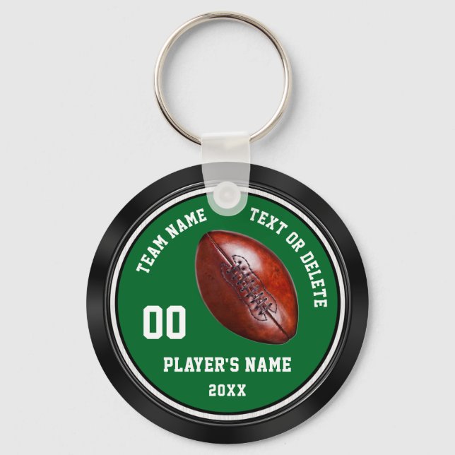 Personalised, Football Gift Ideas for Players,  Key Ring (Front)