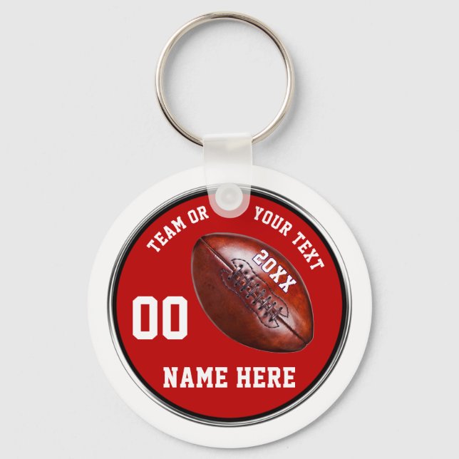 Personalised Football Gifts, Football Keychains (Front)