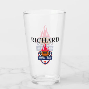 Personalised Football Glass