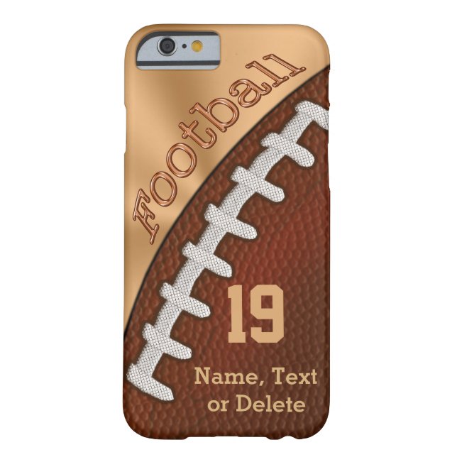 Personalised Football iPhone 6 Cases (Back)