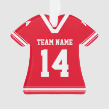 Personalised Football Jersey Red Photo