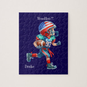 Personalised football jigsaw puzzle