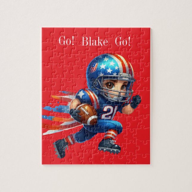 Personalised football jigsaw puzzle (Vertical)