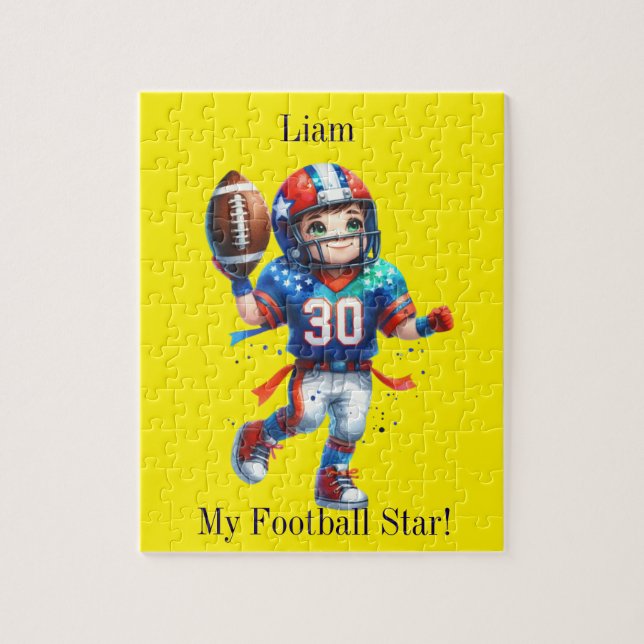 Personalised football jigsaw puzzle (Vertical)
