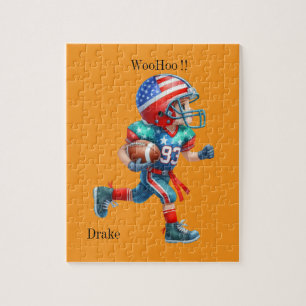 Personalised football jigsaw puzzle