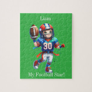 Personalised football jigsaw puzzle