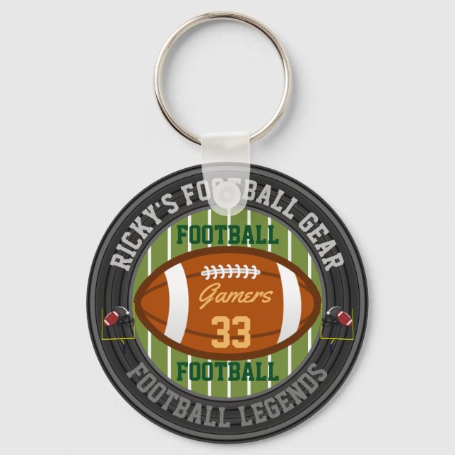 Personalised Football Keychain (Front)