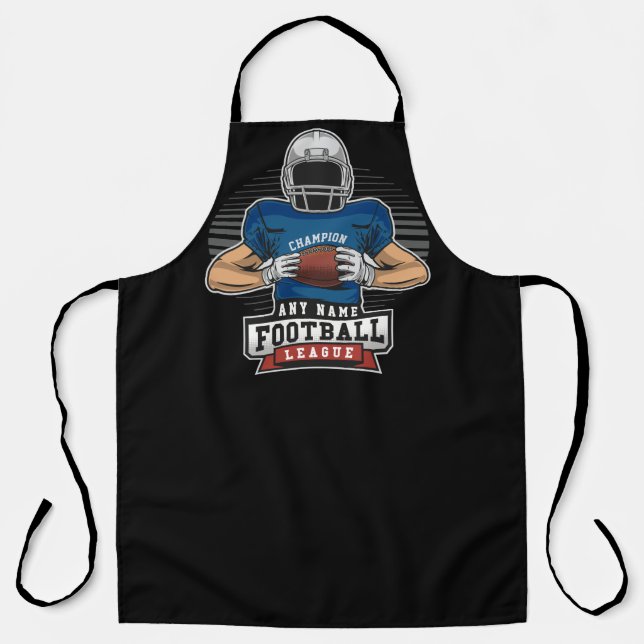 Personalised Football League Player Team Champ  Apron (Front)