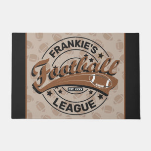 Personalised Football League Player Team Doormat