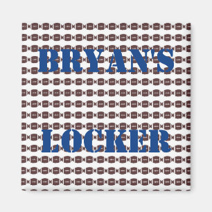 Personalised Football Locker Magnet