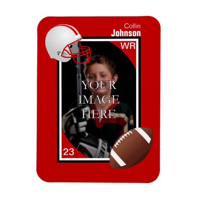 Personalised Football Magnet (Vertical)