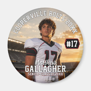 Personalised Football Photo Magnet