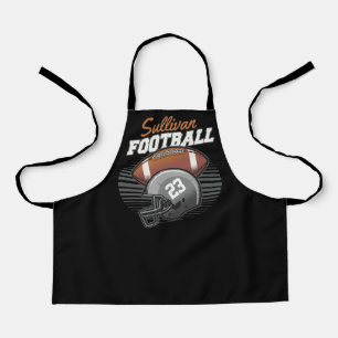 Personalised Football Player Team Number Helmet  Apron