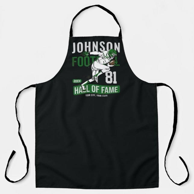 Personalised Football PLAYER Team NUMBER Sports  Apron (Front)