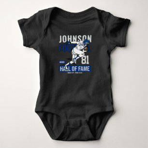 Personalised Football PLAYER Team NUMBER Sports Baby Bodysuit