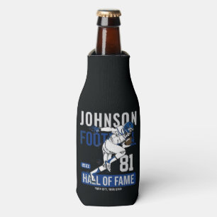 Personalised Football PLAYER Team NUMBER Sports  Bottle Cooler