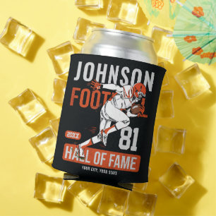 Personalised Football PLAYER Team NUMBER Sports  Can Cooler