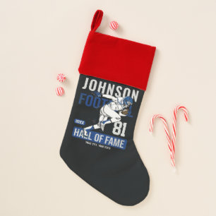 Personalised Football PLAYER Team NUMBER Sports  Christmas Stocking