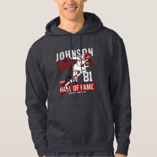 Personalised Football PLAYER Team NUMBER Sports Hoodie