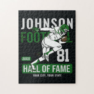 Personalised Football PLAYER Team NUMBER Sports Jigsaw Puzzle