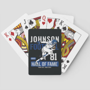 Personalised Football PLAYER Team NUMBER Sports Playing Cards