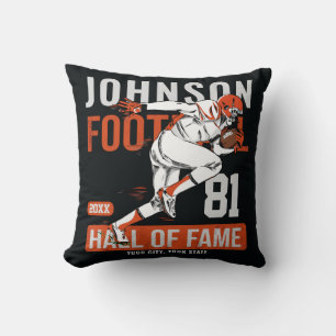 Personalised Football PLAYER Team NUMBER Sports  T Cushion