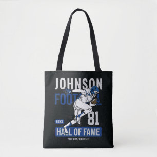 Personalised Football PLAYER Team NUMBER Sports Tote Bag